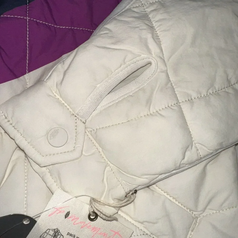 Free People Movement x Hatch Printed Puffer Jacket Packable Coat Small NWT $248